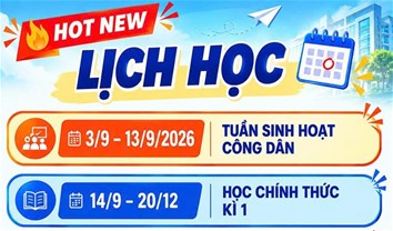 Lịch học dành cho tân sinh viên D21 ngành Ngôn Ngữ Anh