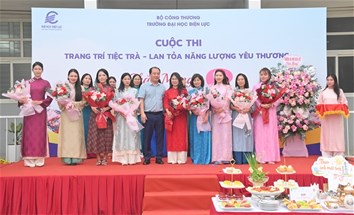Khoa Ngoại ngữ lan tỏa yêu thương tại Hội thi Trang trí tiệc trà chào mừng 8/3