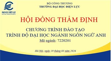 Kết quả phiên họp thẩm định Chương trình đào tạo ngành Ngôn ngữ Anh
